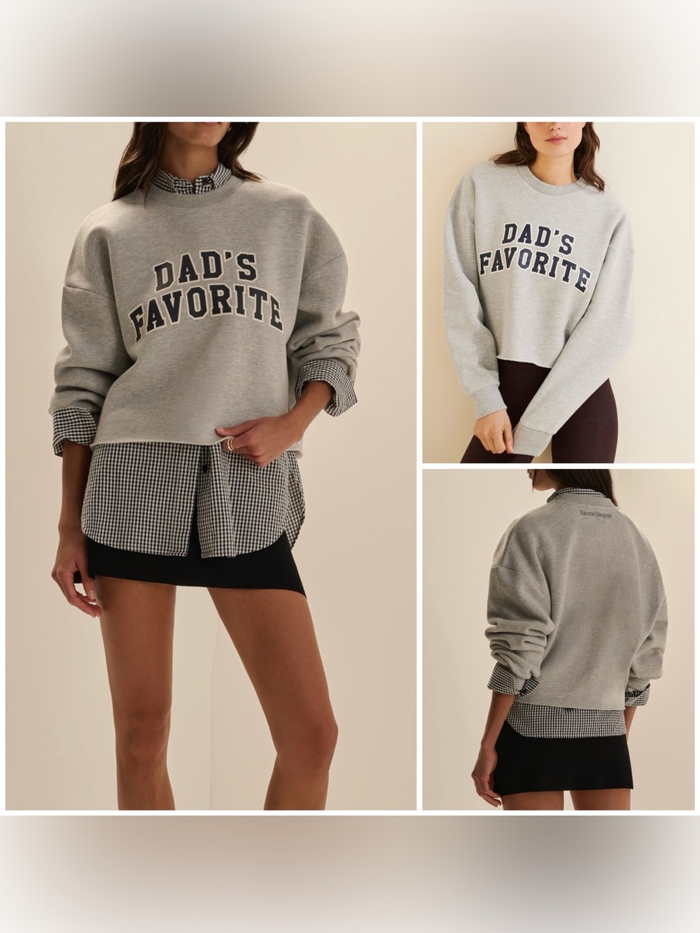 Anthropologie Favorite Daughter The Cropped Dads Favorite Sweatshirt - Large